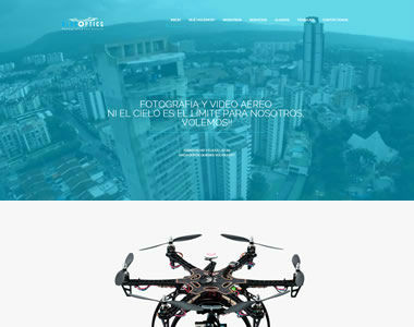 Página Web Blue Optics Imágenes Aéreas