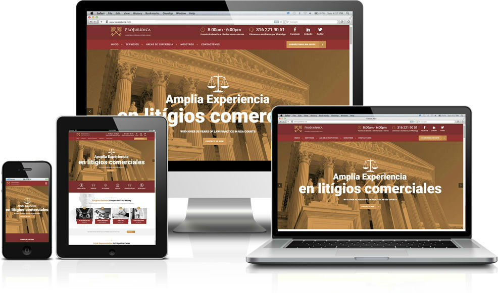 diseño de páginas web responsive dispositivos moviles colombia
